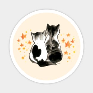 Star wishing cats Magnet